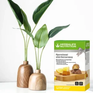 Товар протеїнові міні-батончики зі смаком лимона в хрусткій карамелі Herbalife