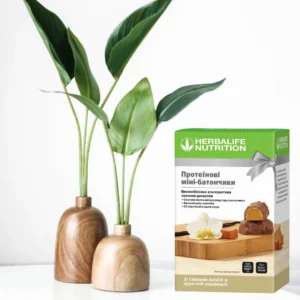 Товар протеїнові міні-батончики зі смаком ванілі в хрусткій карамелі Herbalife